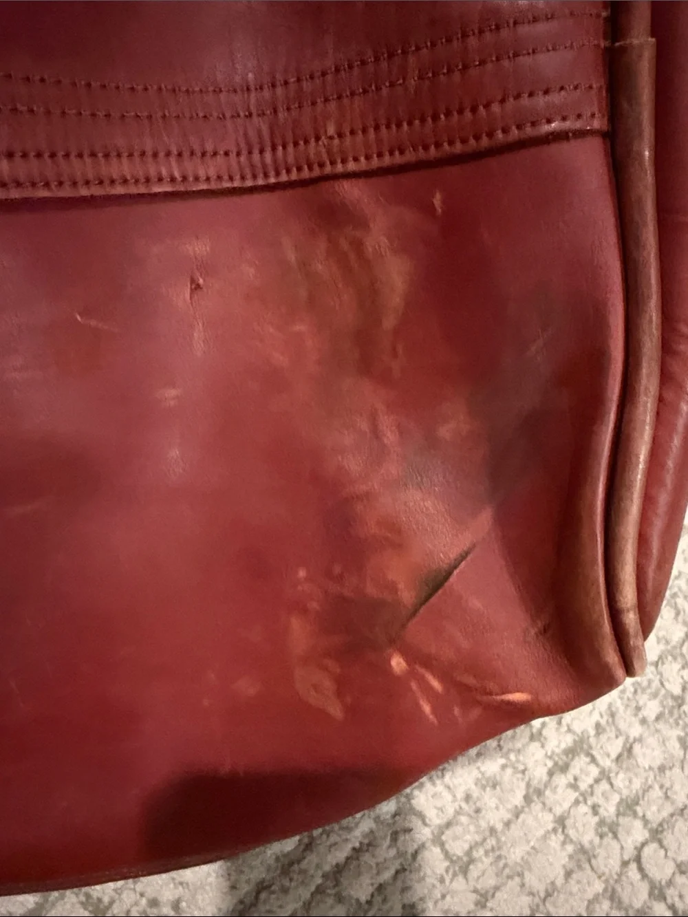 J.W. Hulme Co. Men’s Leather Duffle Bag in Cognac Brown